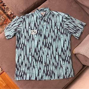 Reyn Spooner RIPPIN REYN'S: KONA BREWING CO: Surfboards Hawaiian Shirt SZ XL